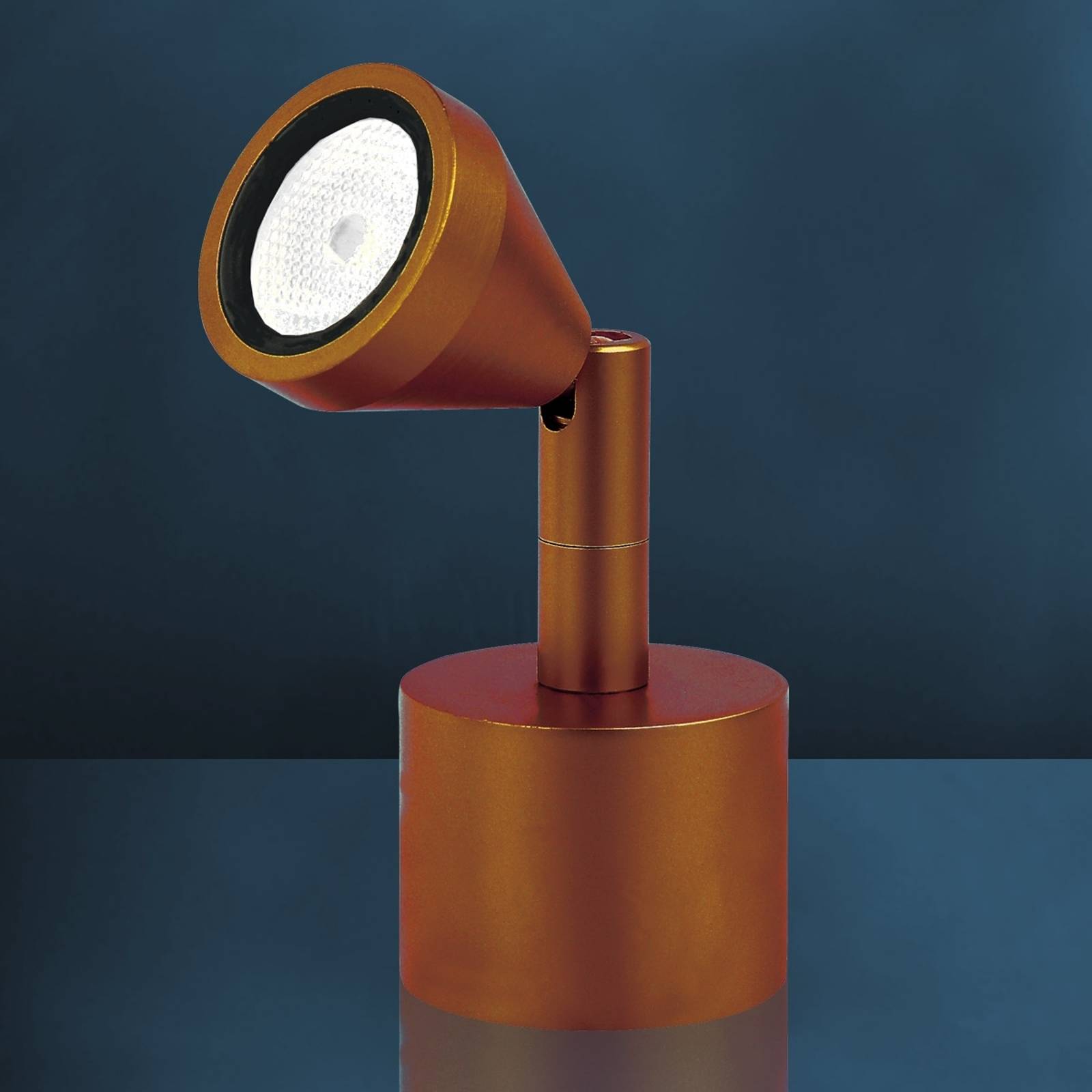Liten bordsspotlight MINI med antikutseende LED