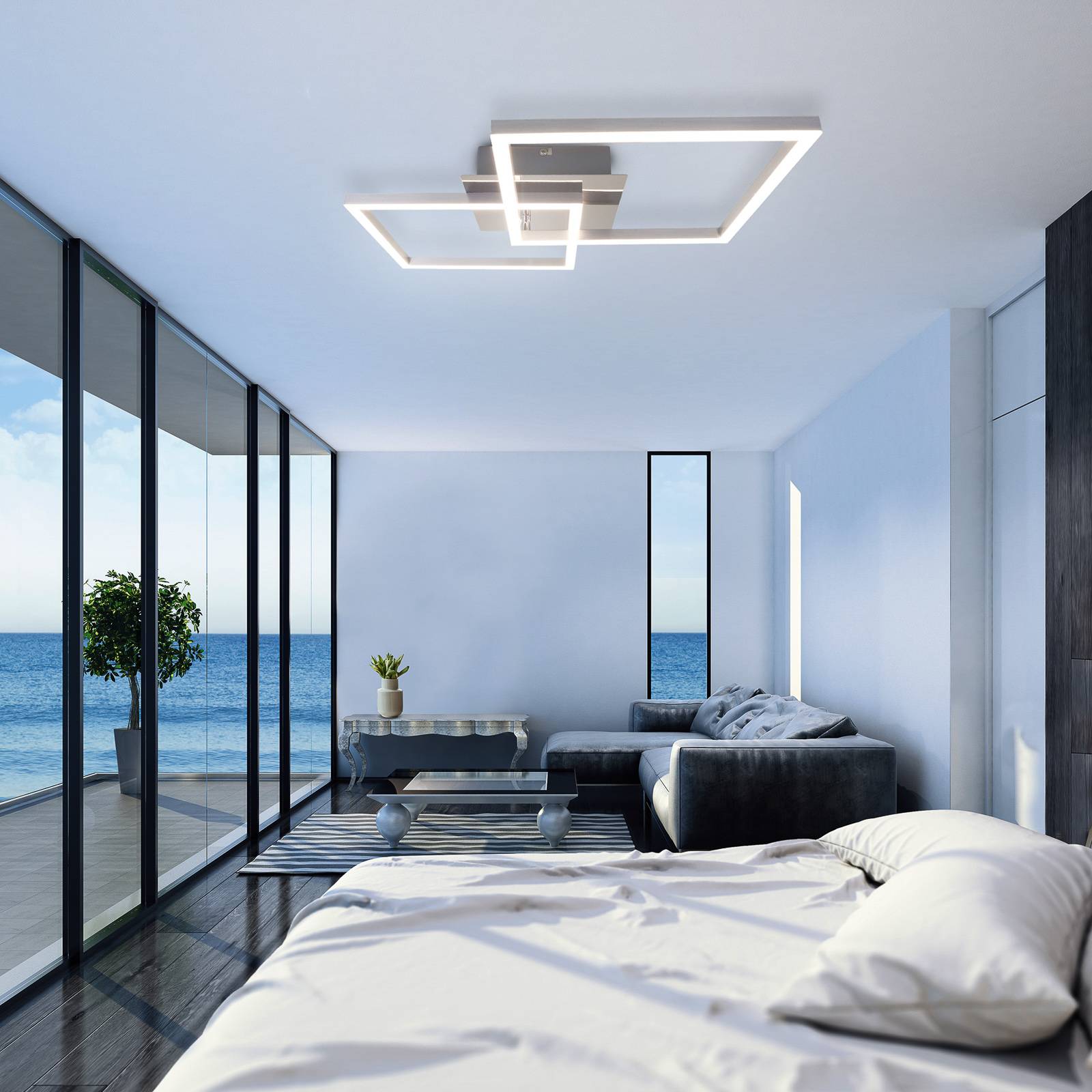 LED-taklampa 3210-018 roterbar, dimbar