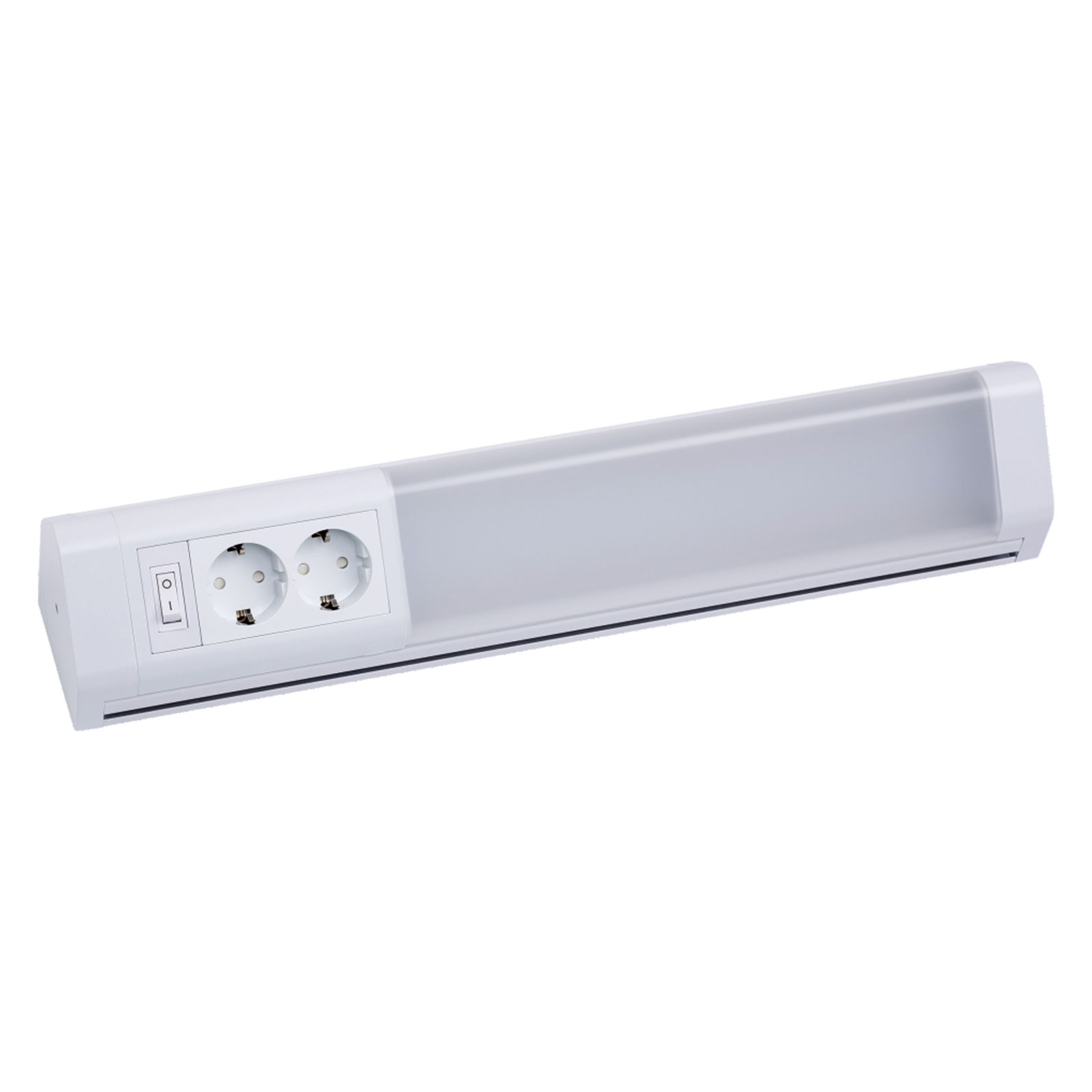 LED-möbelarmatur Melo Plug dico, vit