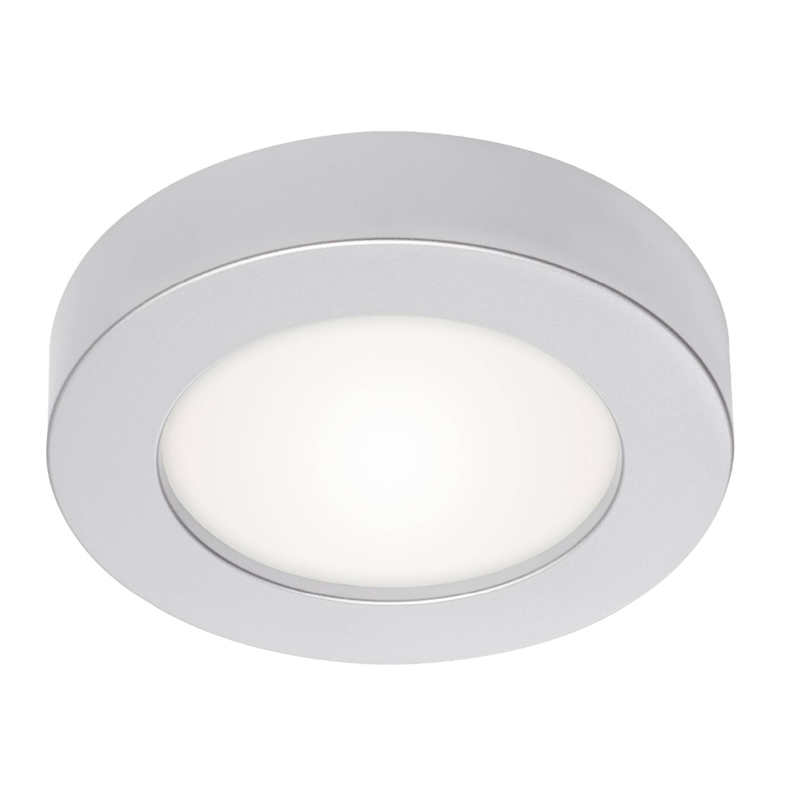 Prios Edwina LED-taklampa, silver, 24,5 cm
