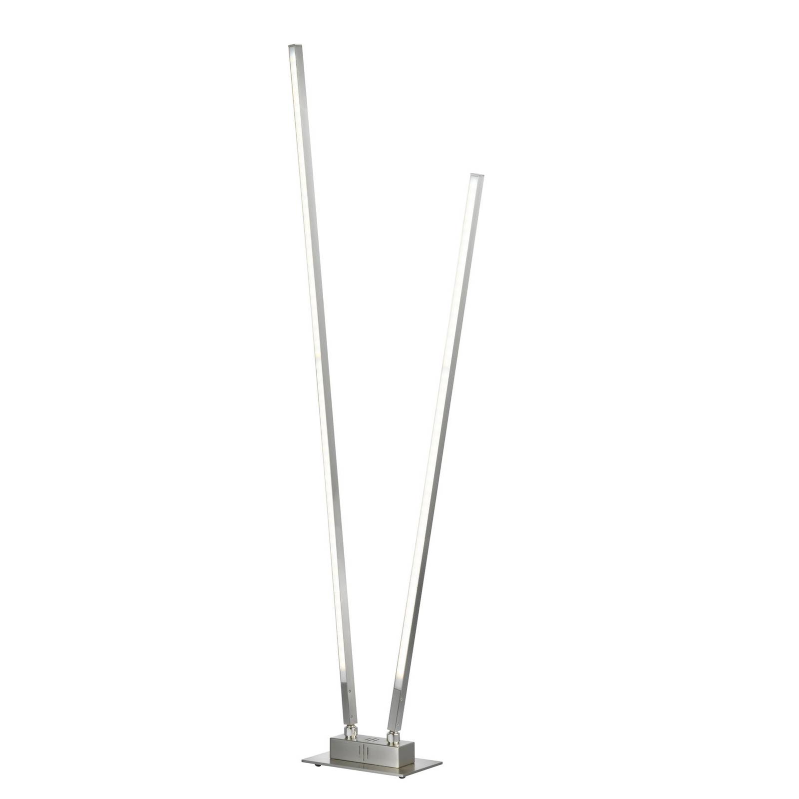 LED-golvlampa Z-Carla, 2 lampor, höjd 144 cm