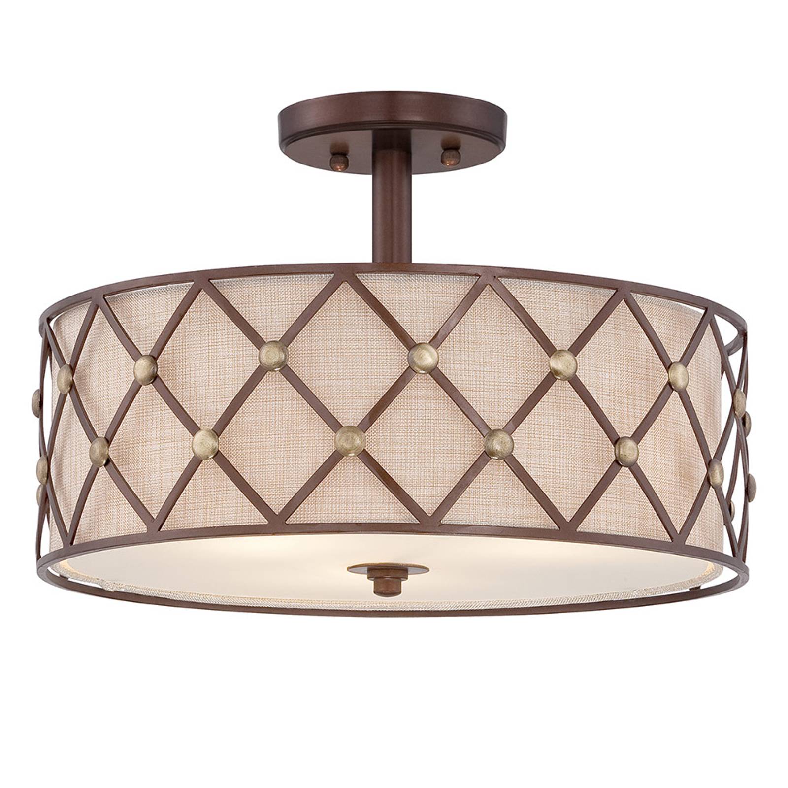 Avståndstaklampa Brown Lattice