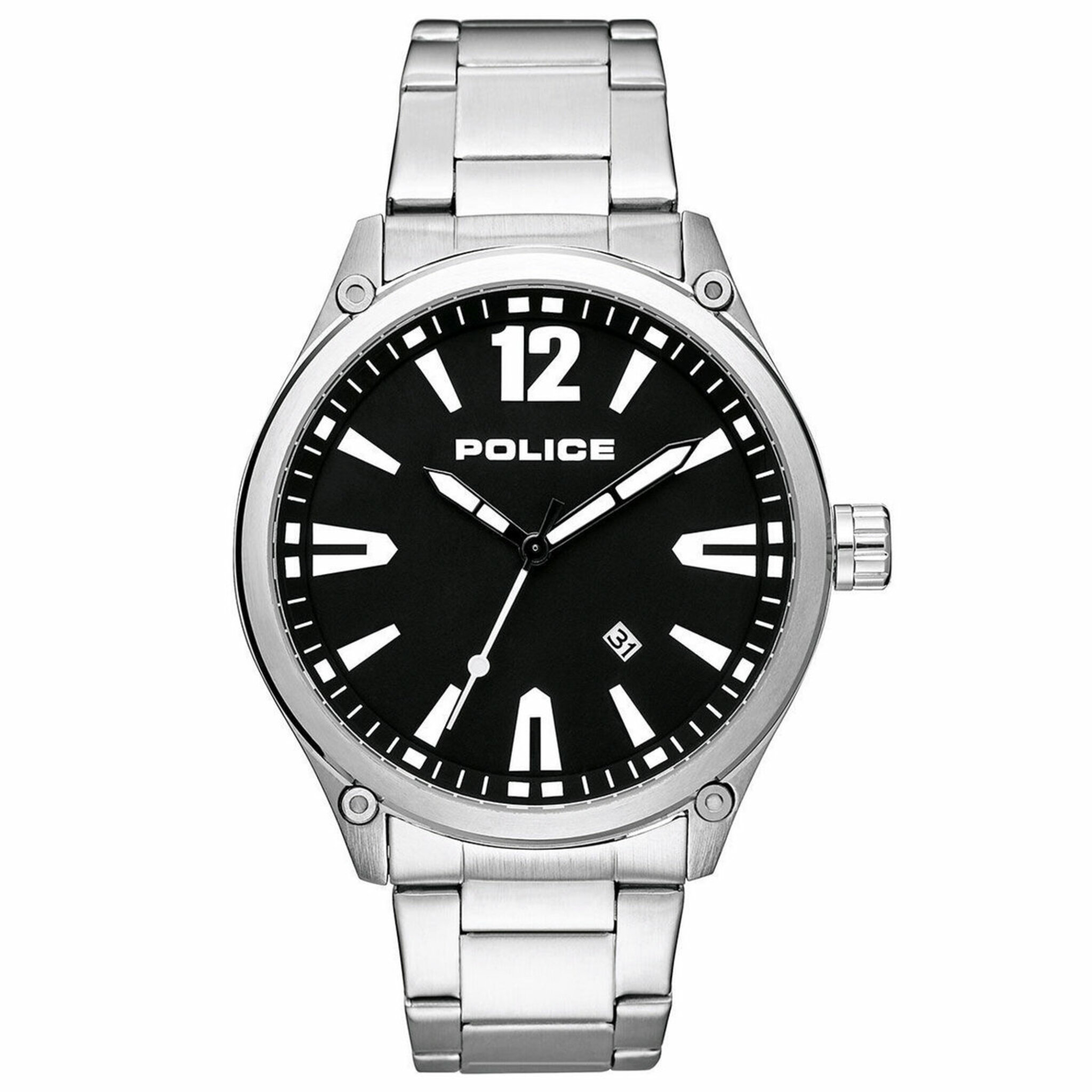 Pl15244jbs.02m, Quartz, 48mm, 3atm, silver
