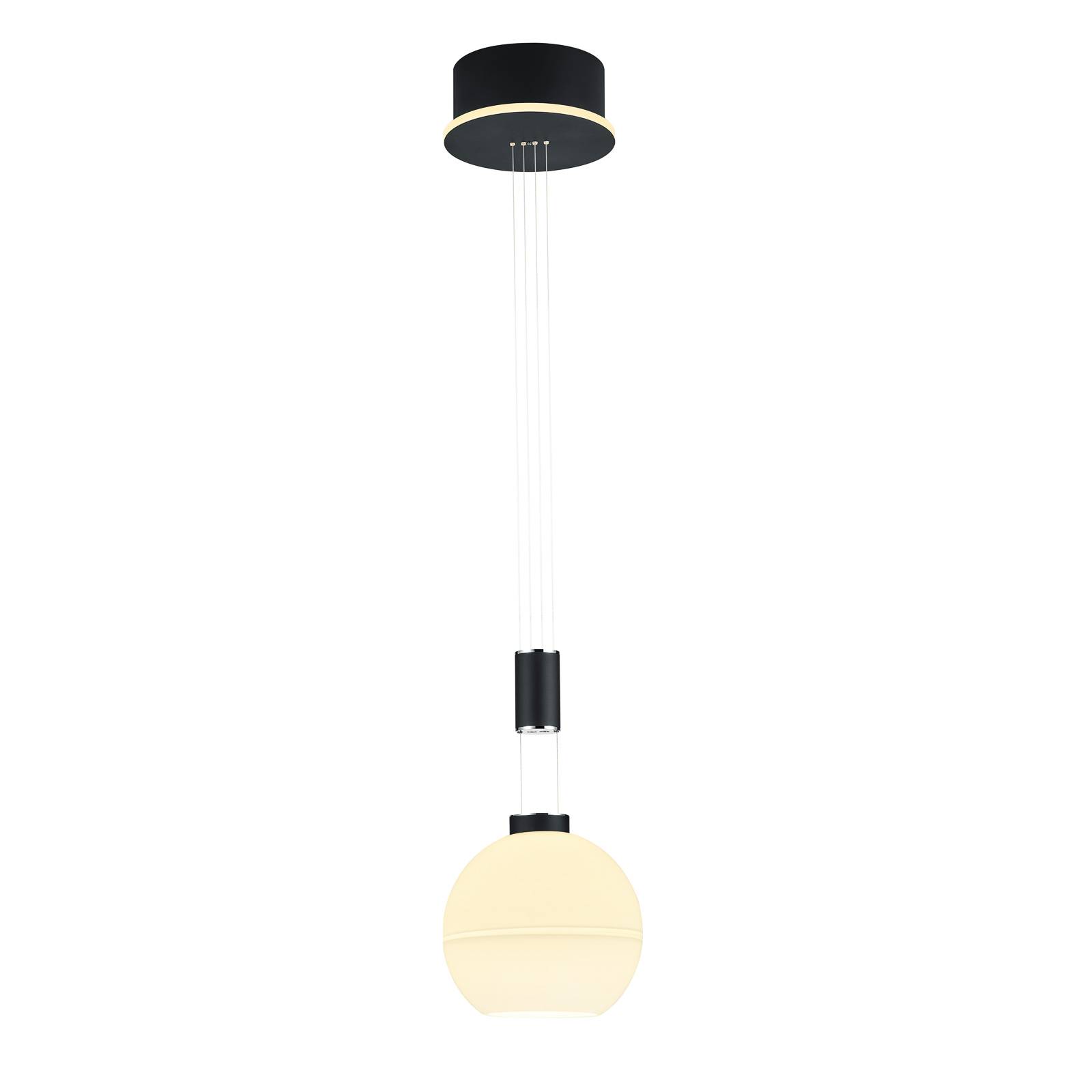 B-Leuchten Sam LED-glashänglampa, svart