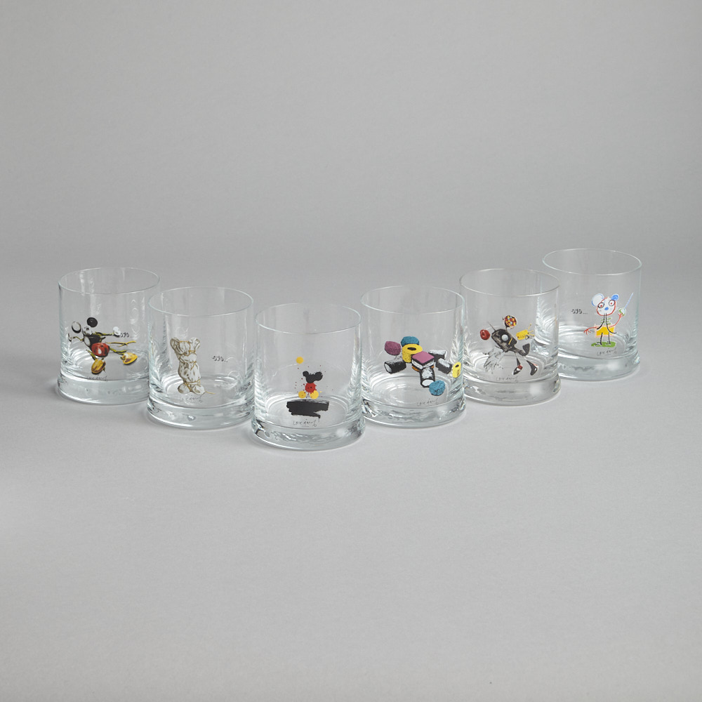 Vintage - SÅLD Whiskyglas Lasse Åberg 6 st