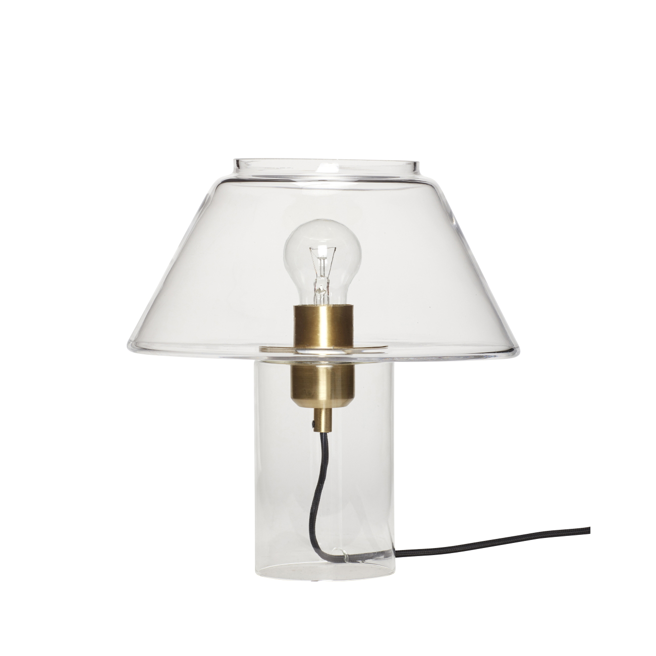 Hubsch bordslampa glas
