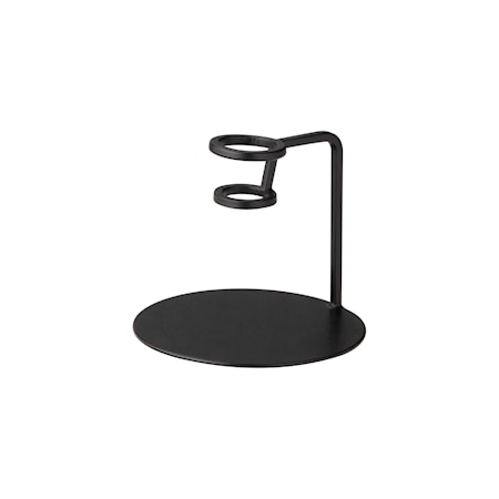 Ljusstake Svart 8 cm