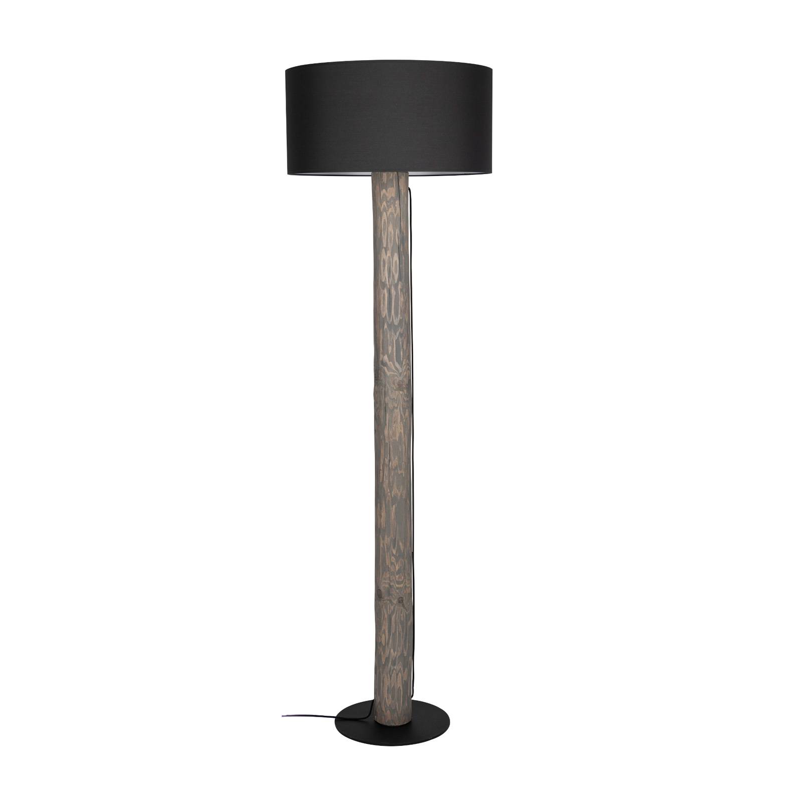 Golvlampa Pino Simple skärm antracit, fot grå