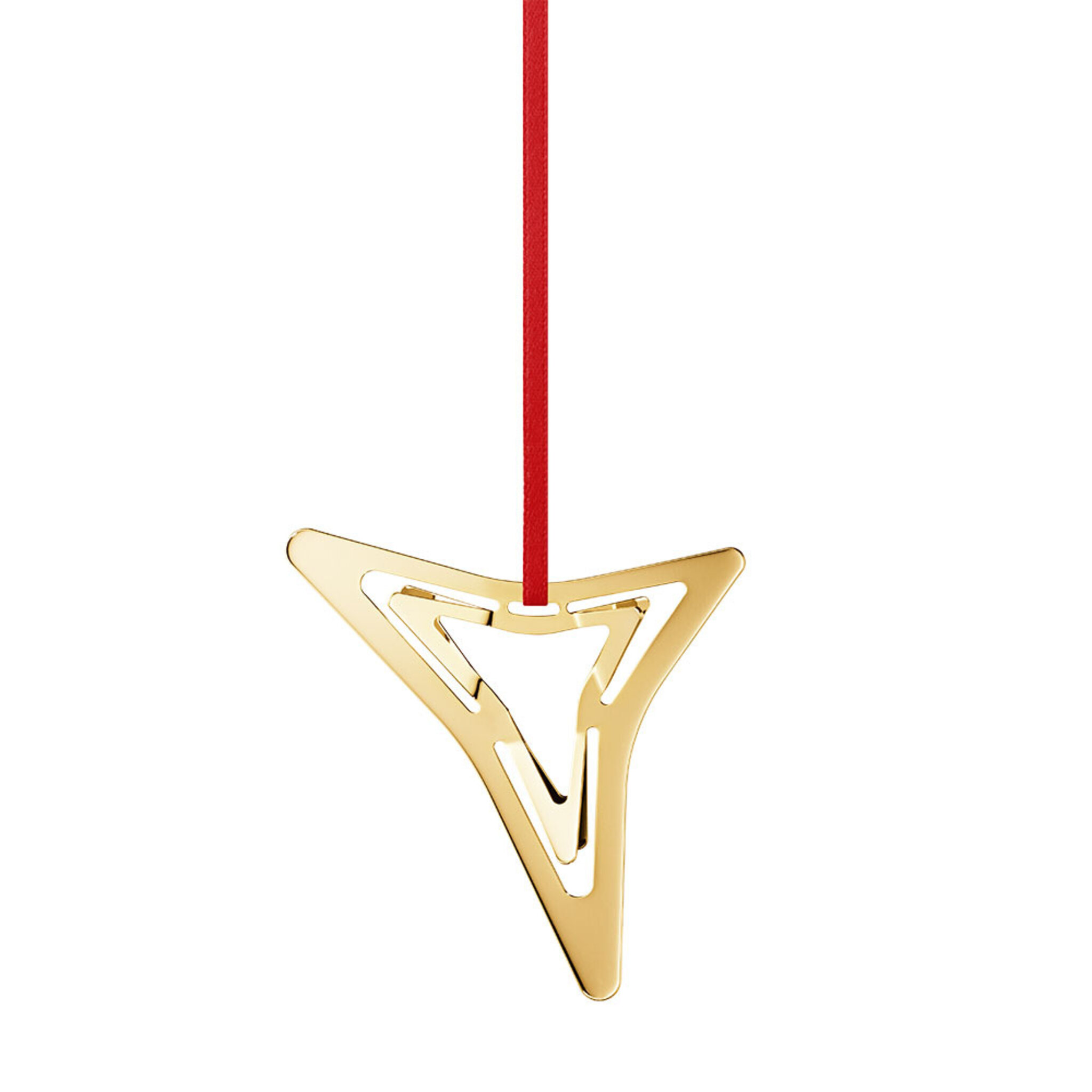 Årets julornament förgylld - Three Point Star, H6,8,W4,D2