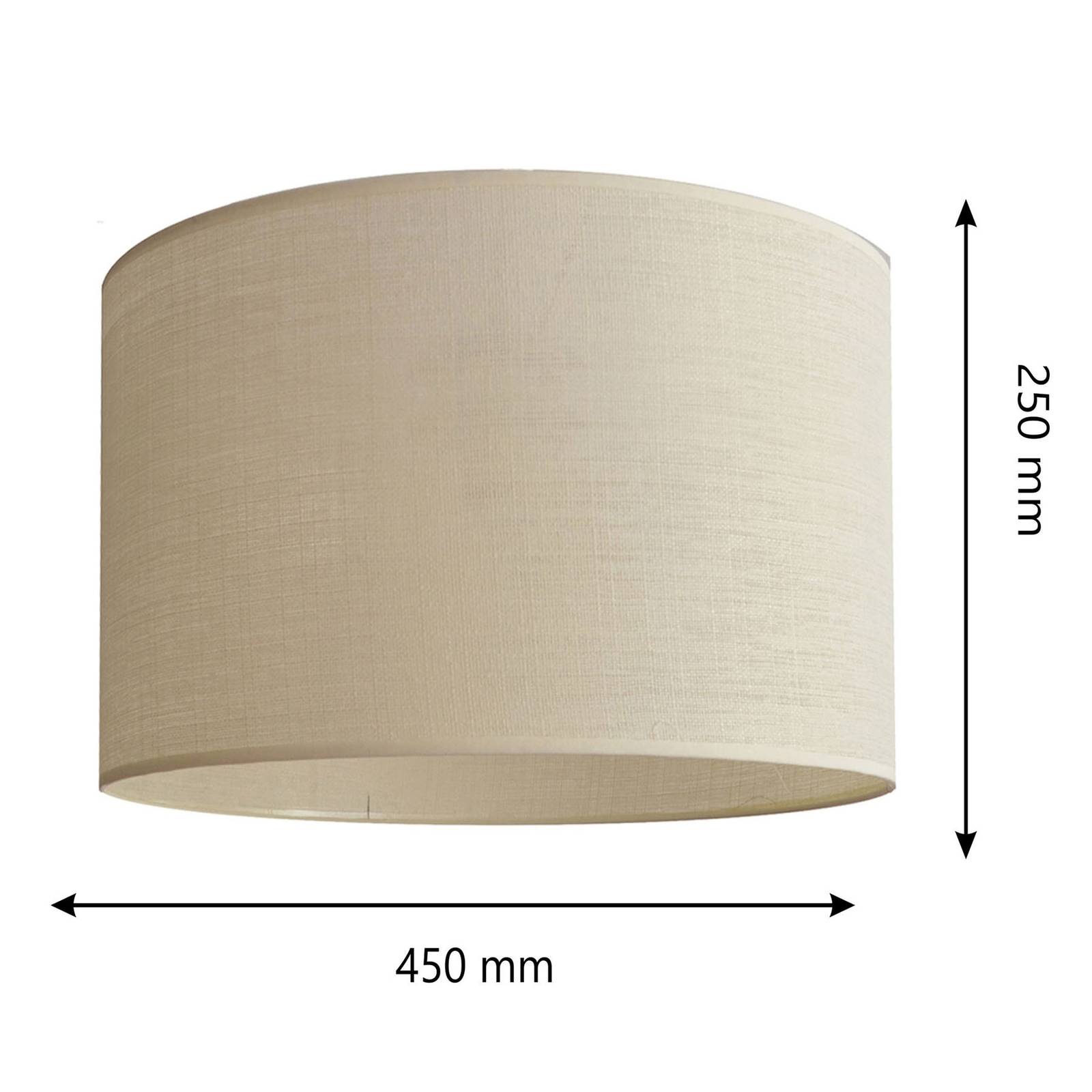 Lampskärm Alba, Ø 45 cm, E27, écru