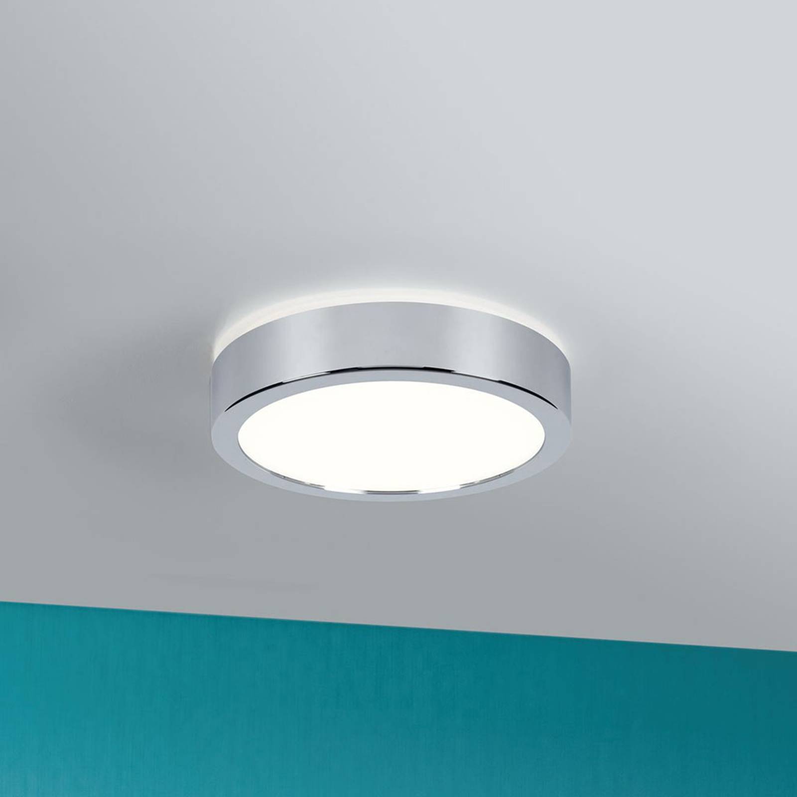 Paulmann Aviar LED-taklampa Ø 22 cm krom 4 000 K