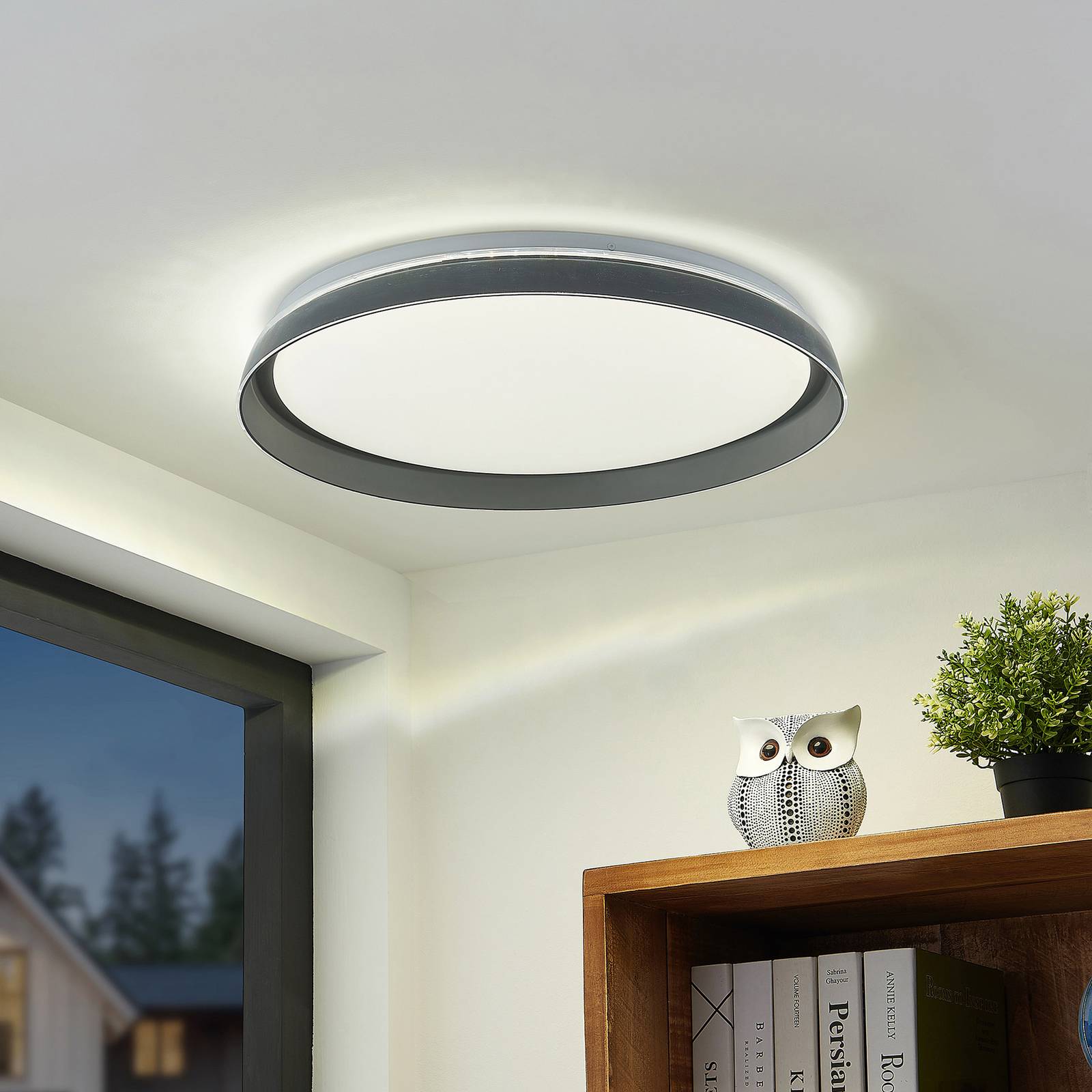 Lindby Kuvan LED-taklampa, CCT, dimbar