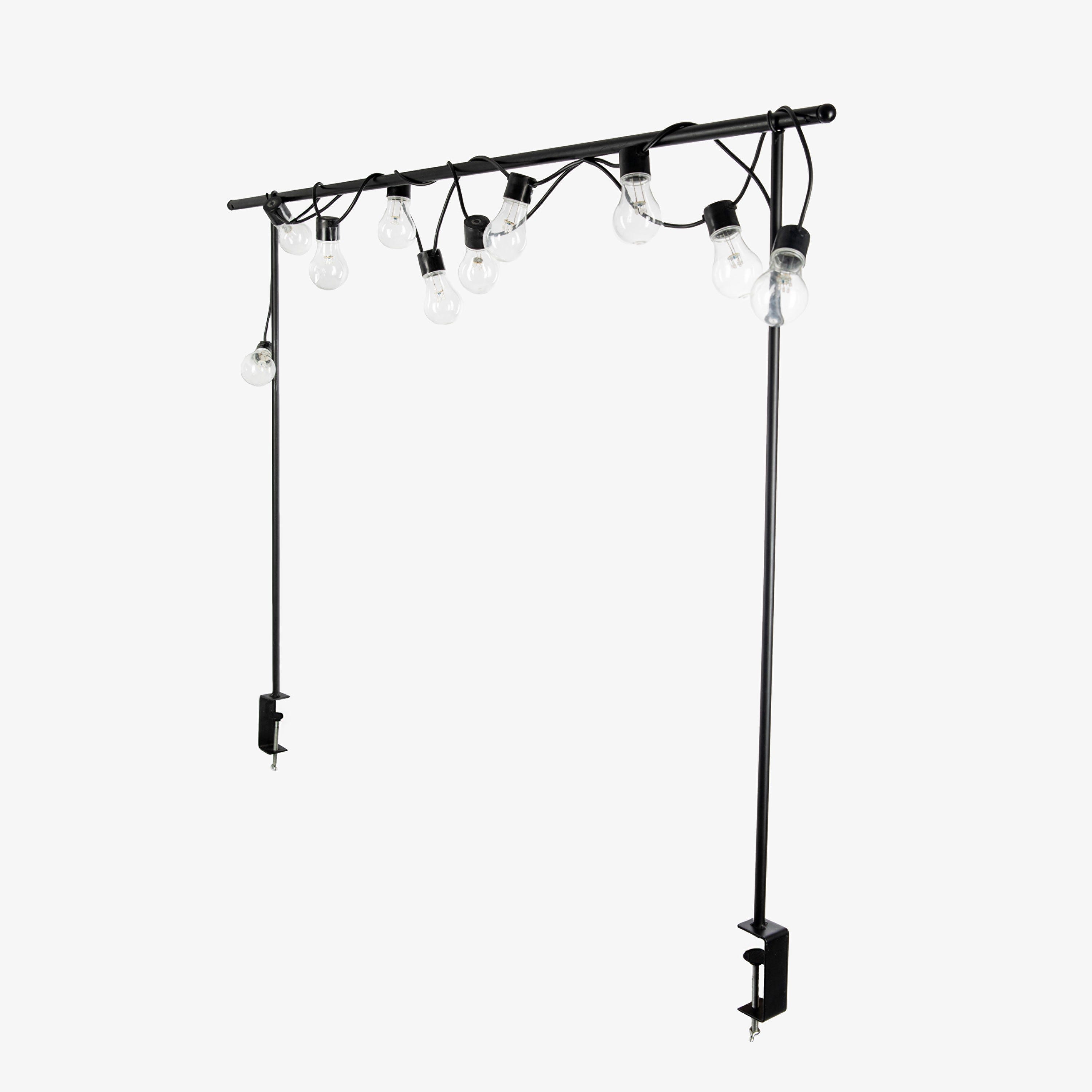 Bordsstång med tving 120-250cm