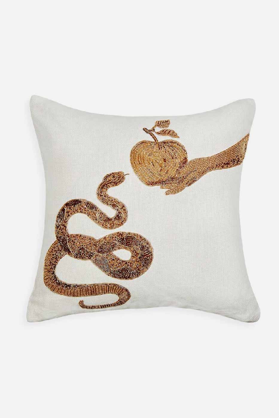 Kudde Muse Snake and Apple 50x50 cm