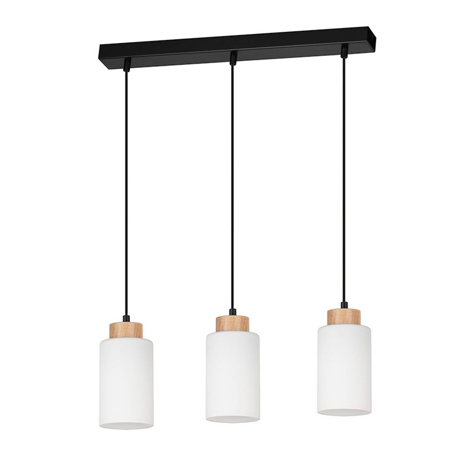 Envolight Talia pendellampa ek/vit 3 lampor linjär