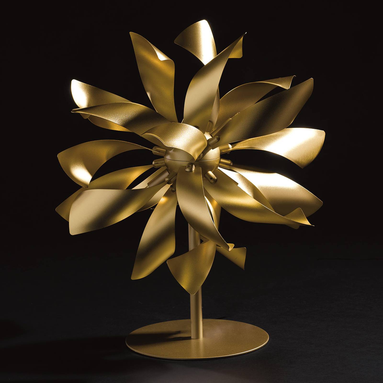 Bordslampa Bloom guldfärg