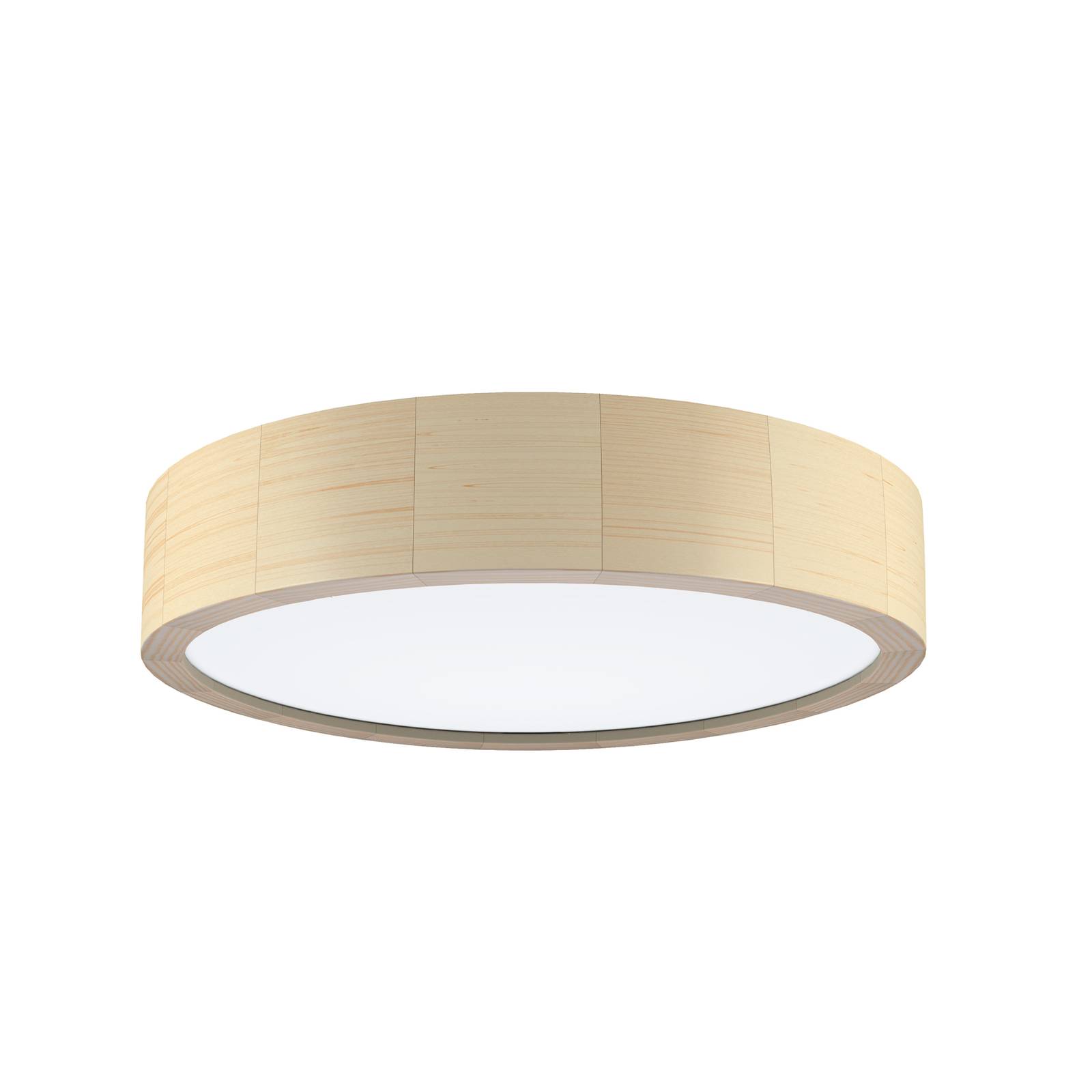 Taklampa Cleo av trä med diffusor, Ø 37,5 cm