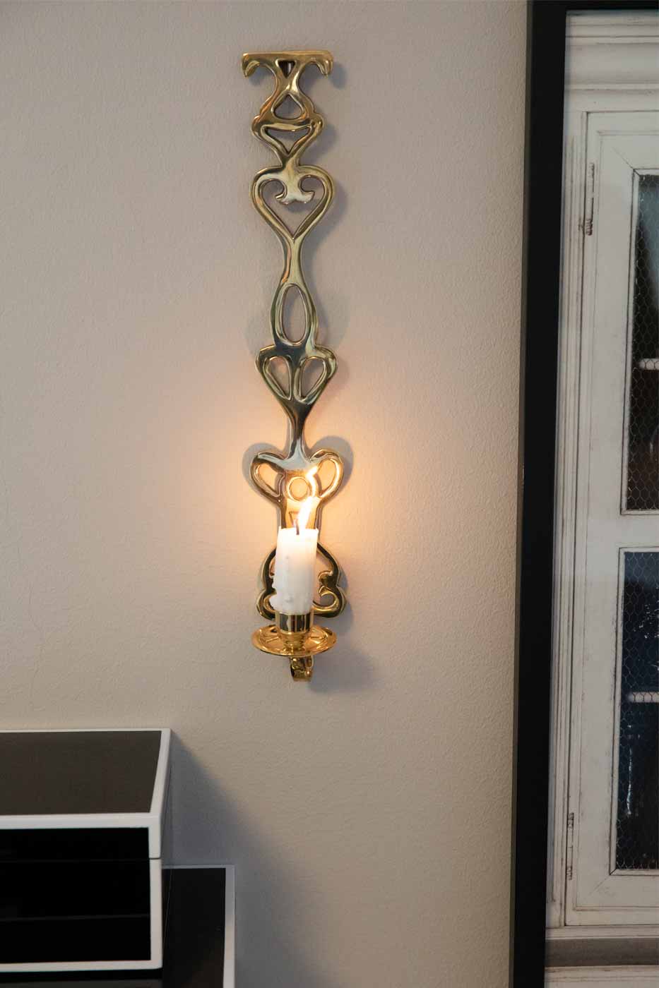 Ljusstake vägg Ornament mässing