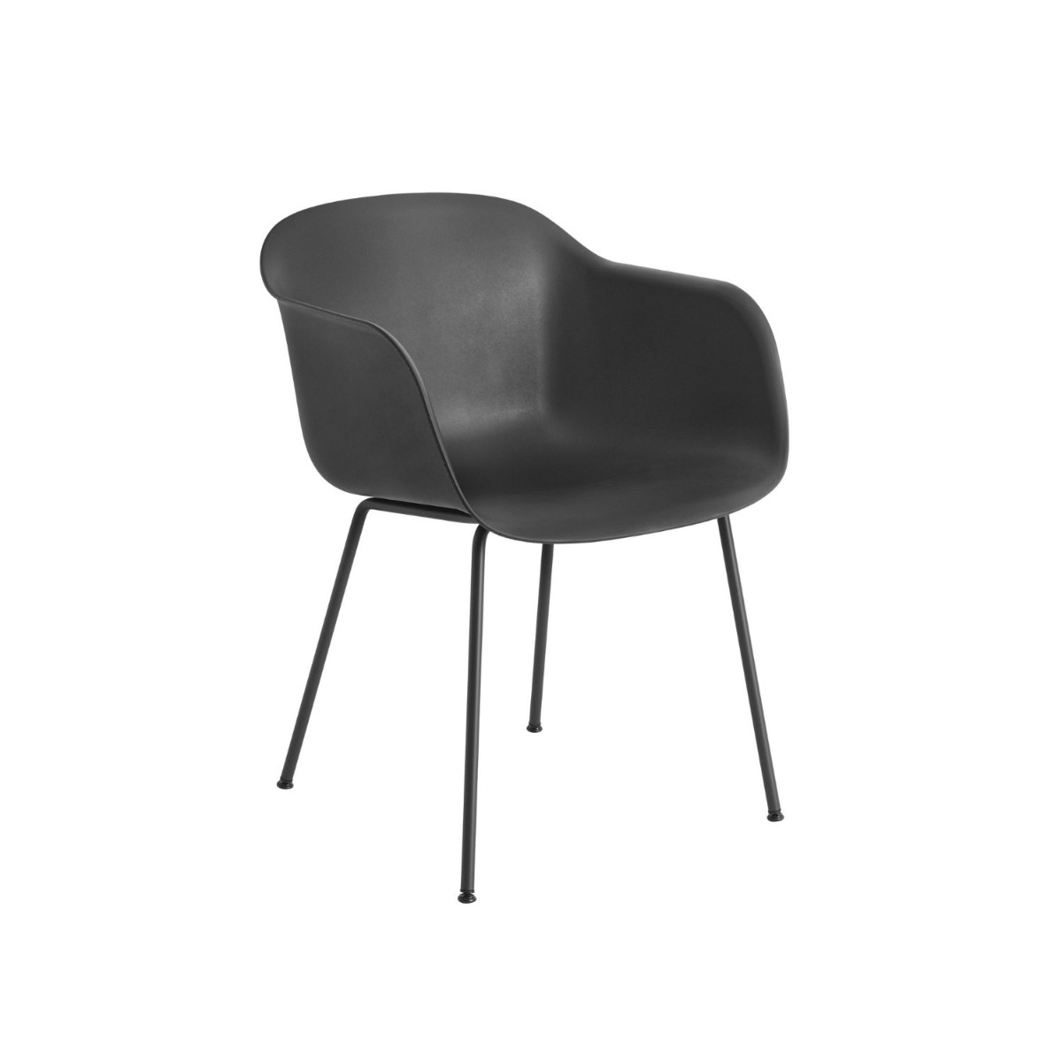 Muuto Stol Fiber tube Svart/Svart