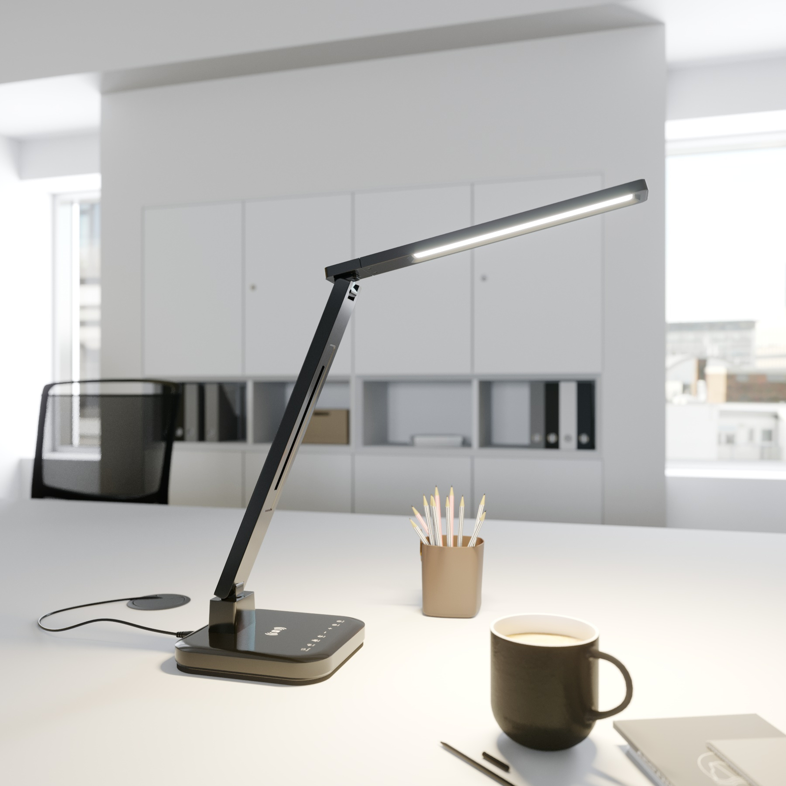 Arcchio Libia LED-bordslampa laddningsstation