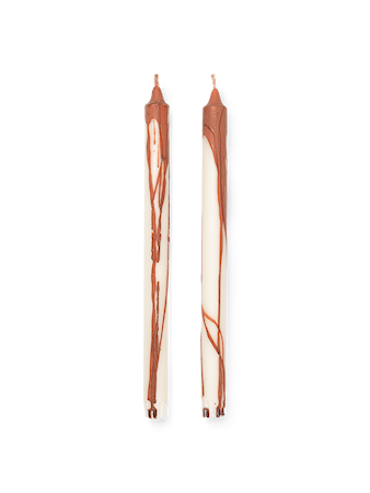 Dryp Candles Ljus Set om 2 Rust