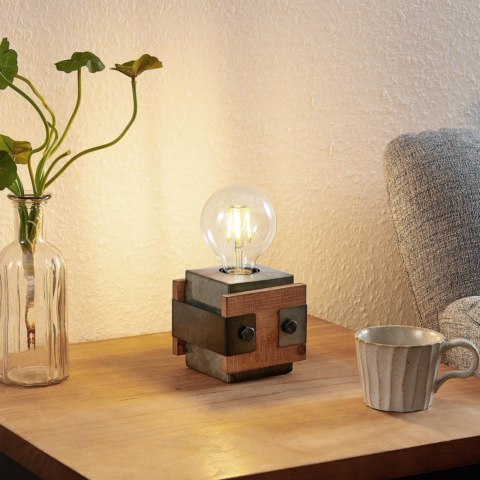 Lindby Nilaska bordslampa, 1 lampa, 10 cm