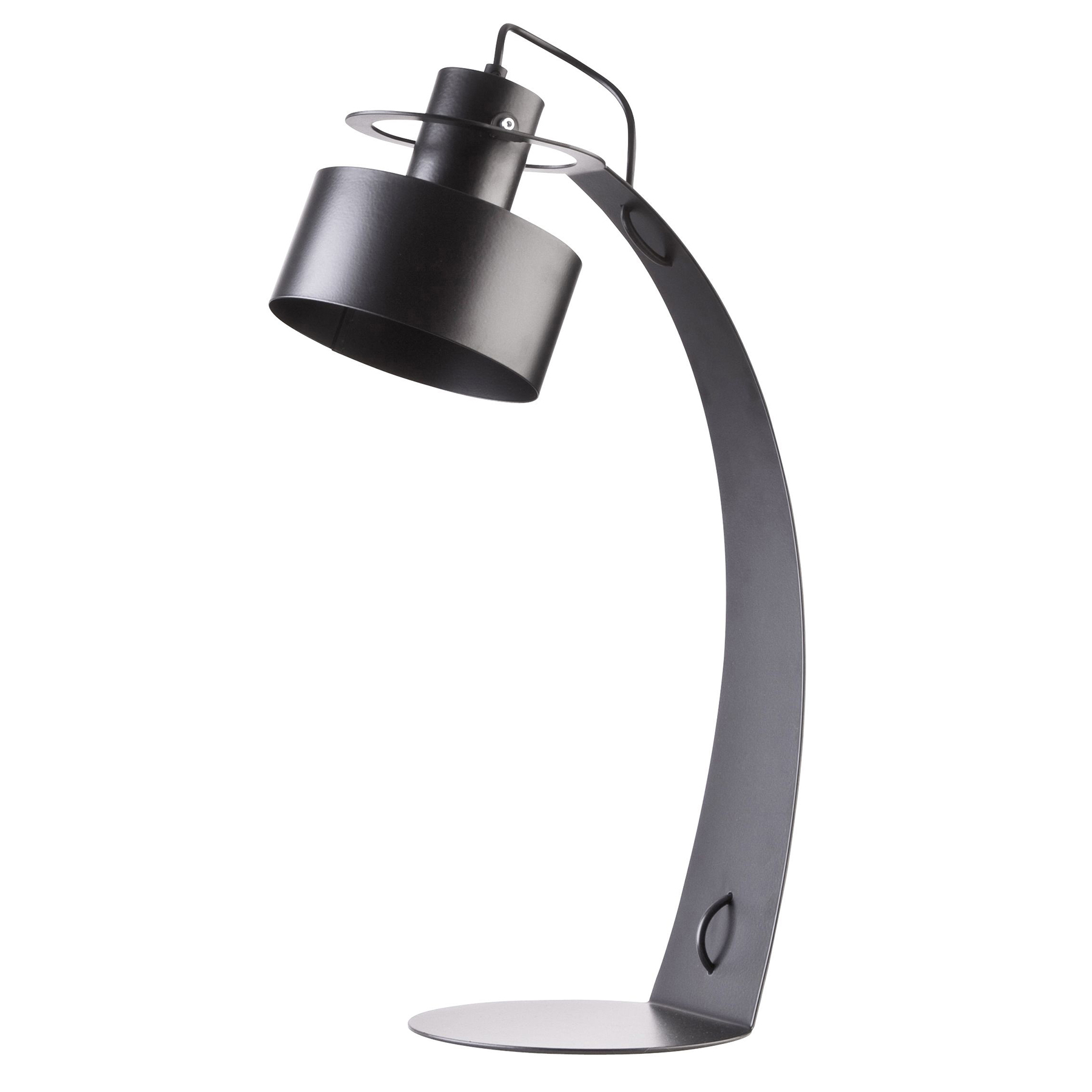 Bordslampa Rif av metall, svart