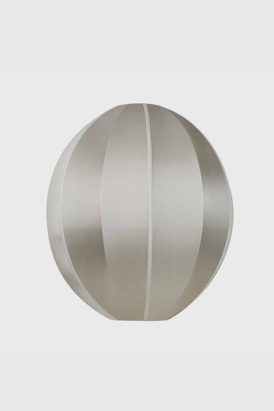 Taklampa silk Oval 44x54 cm grey