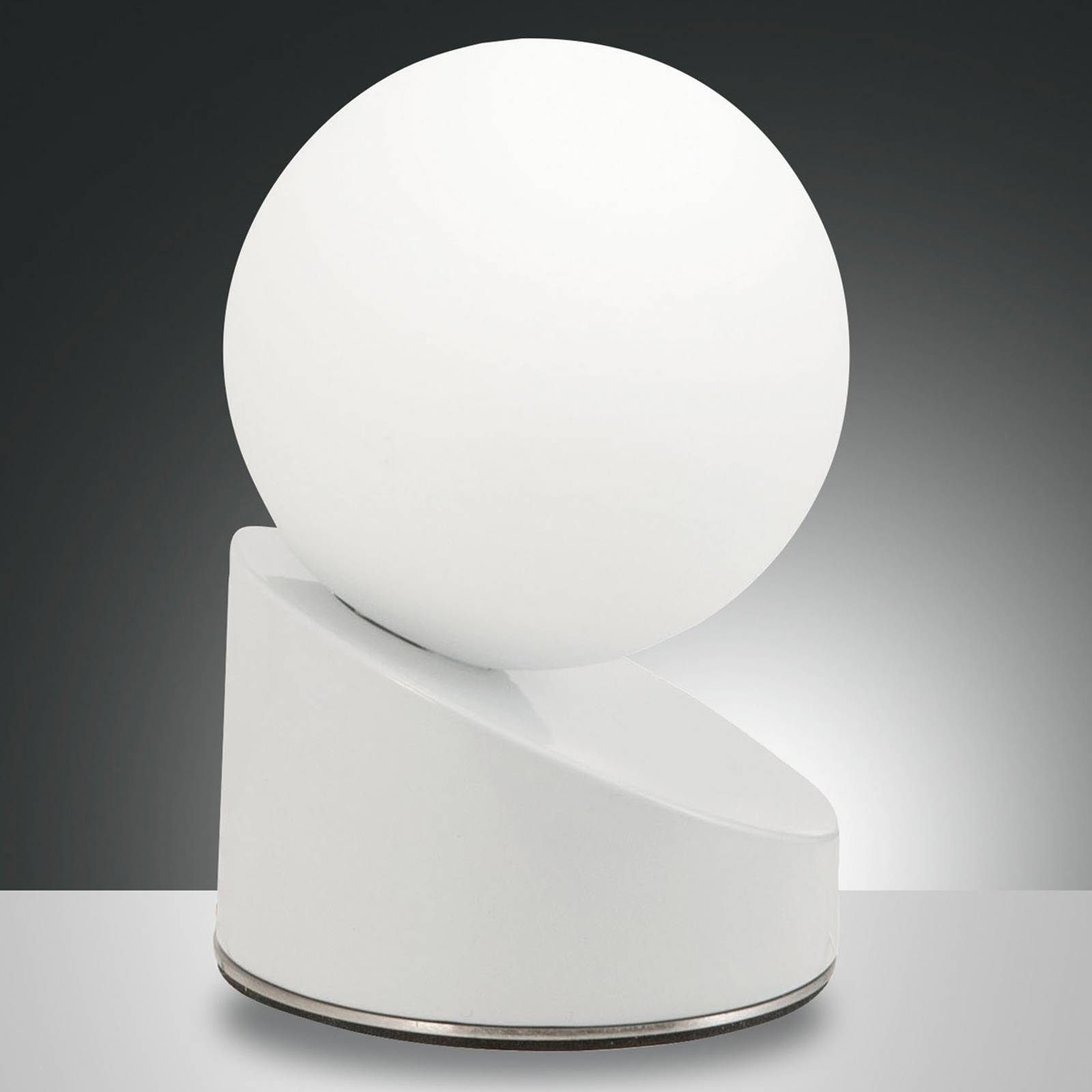LED-bordslampa Gravity, vit