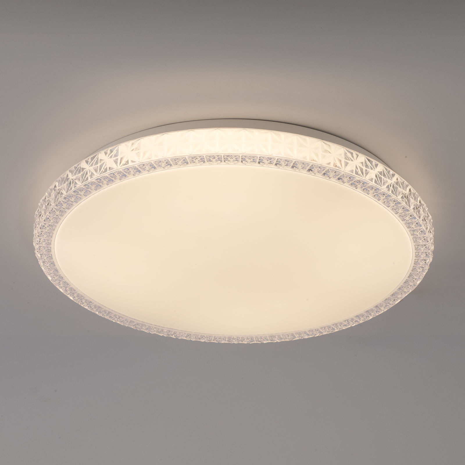 LED-taklampa Naxos, dimbar, vit färgväxling