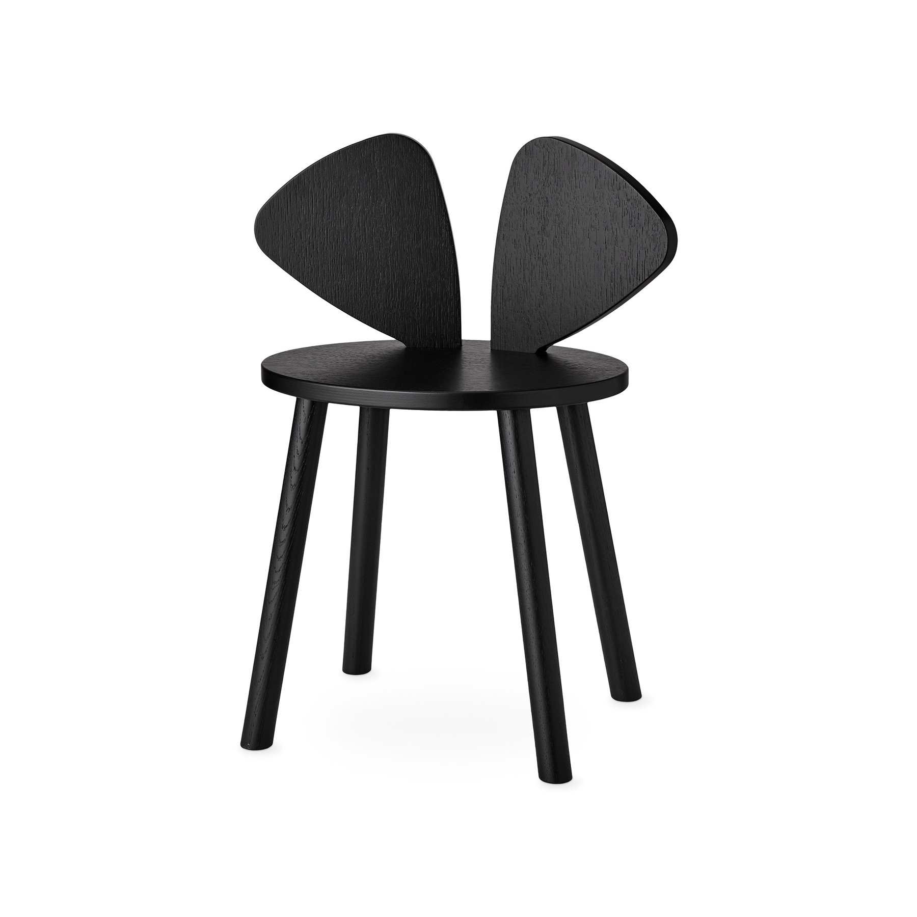 Mouse Chair School svart 6-10 år Nofred