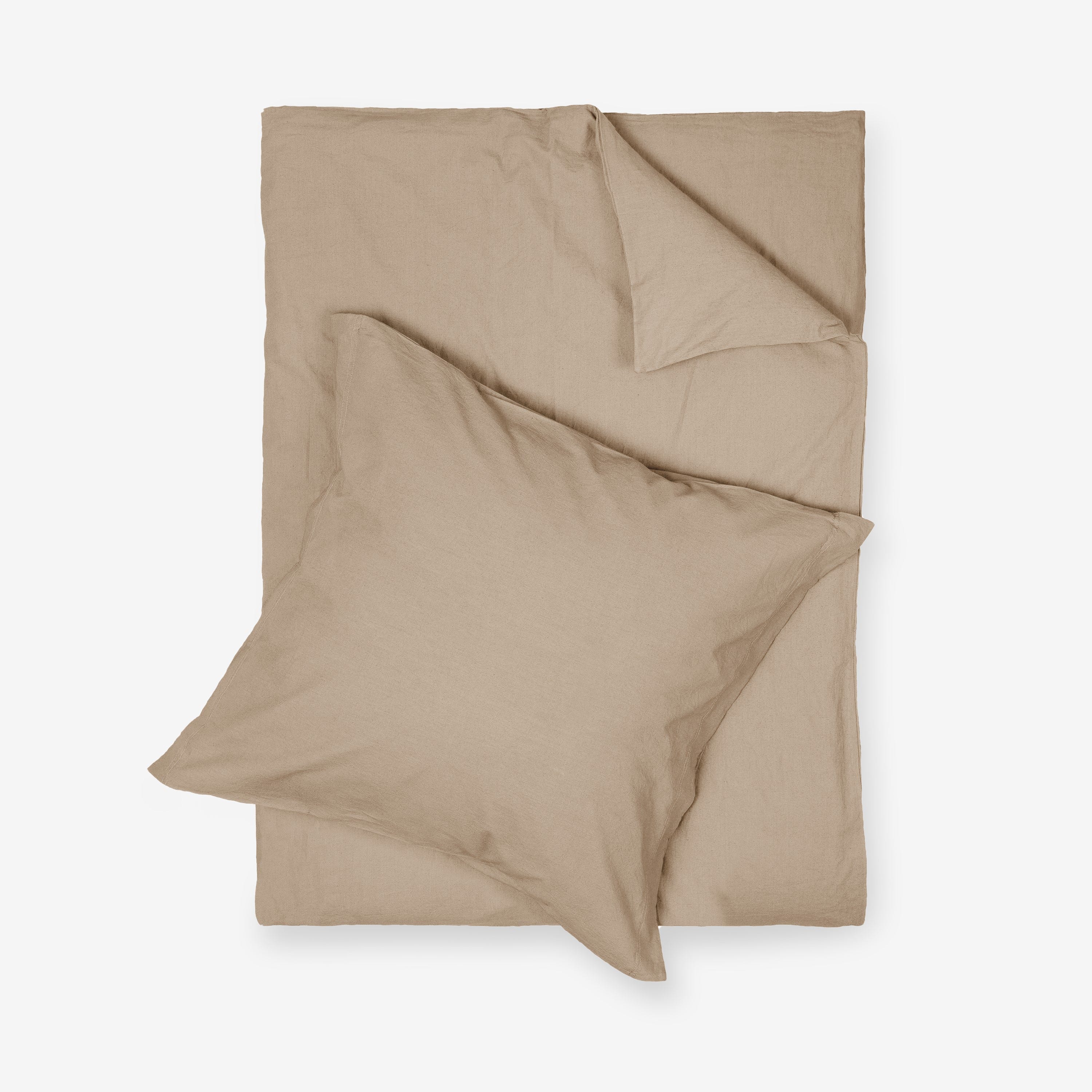 Bäddset 140x200cm Mörk Beige