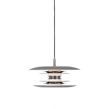 Diablo Pendel Grå/Blanksvart LED 30 cm