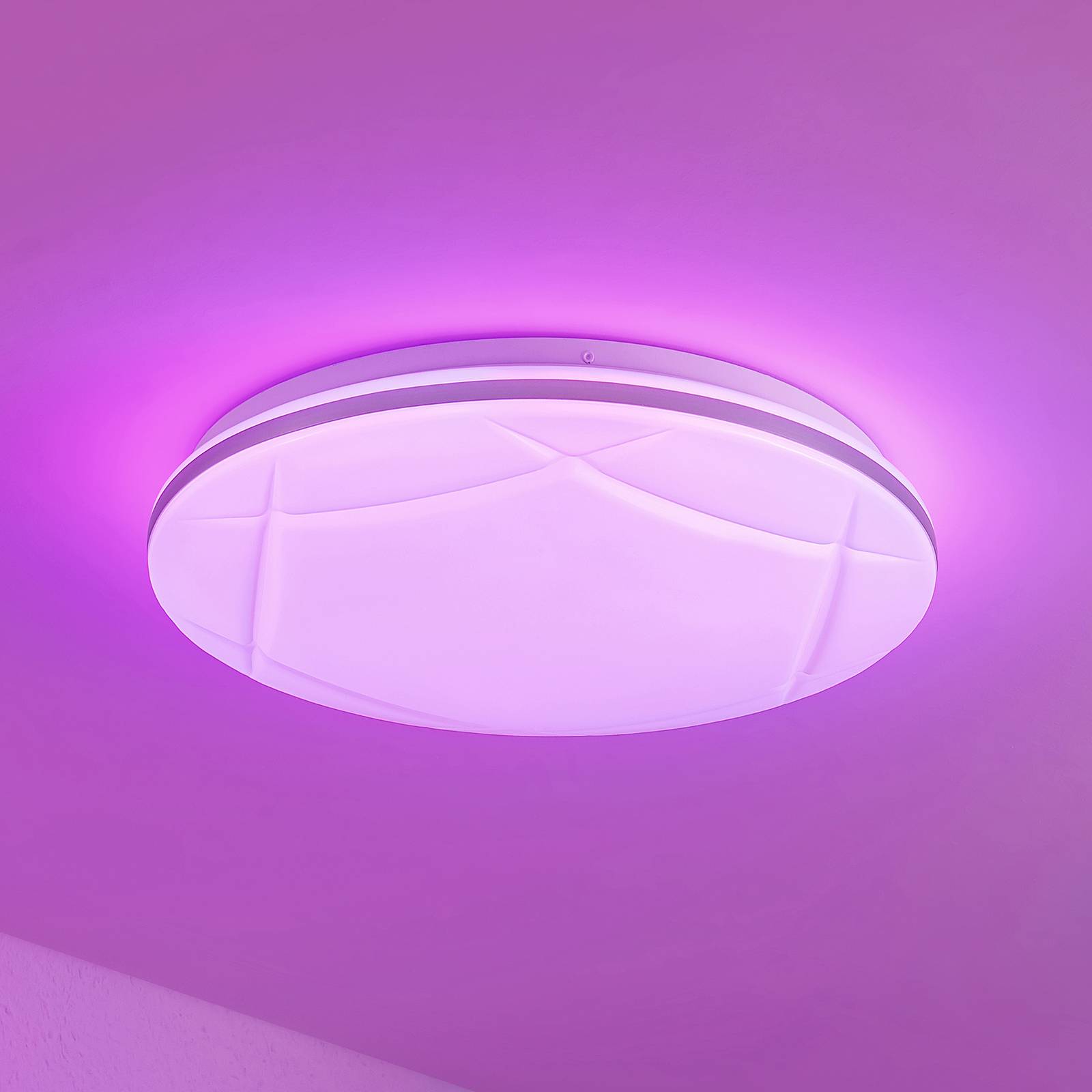 Lindby Favoria LED-taklampa, RGBW, CCT, 39 cm