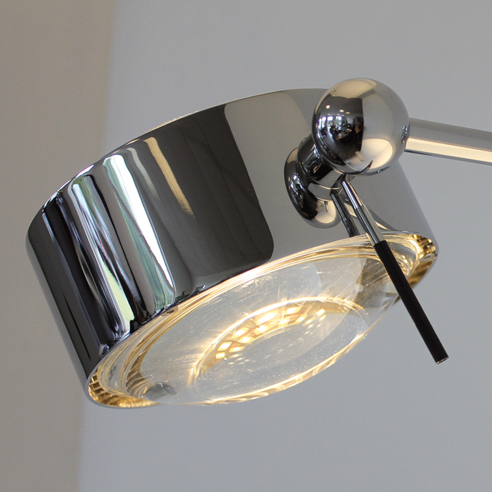 Vägglampa PUK SIDES, 1 ljuskälla 30 cm förkromad
