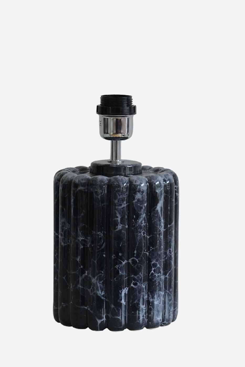 Lampfot Odessa 29 cm Black Marble