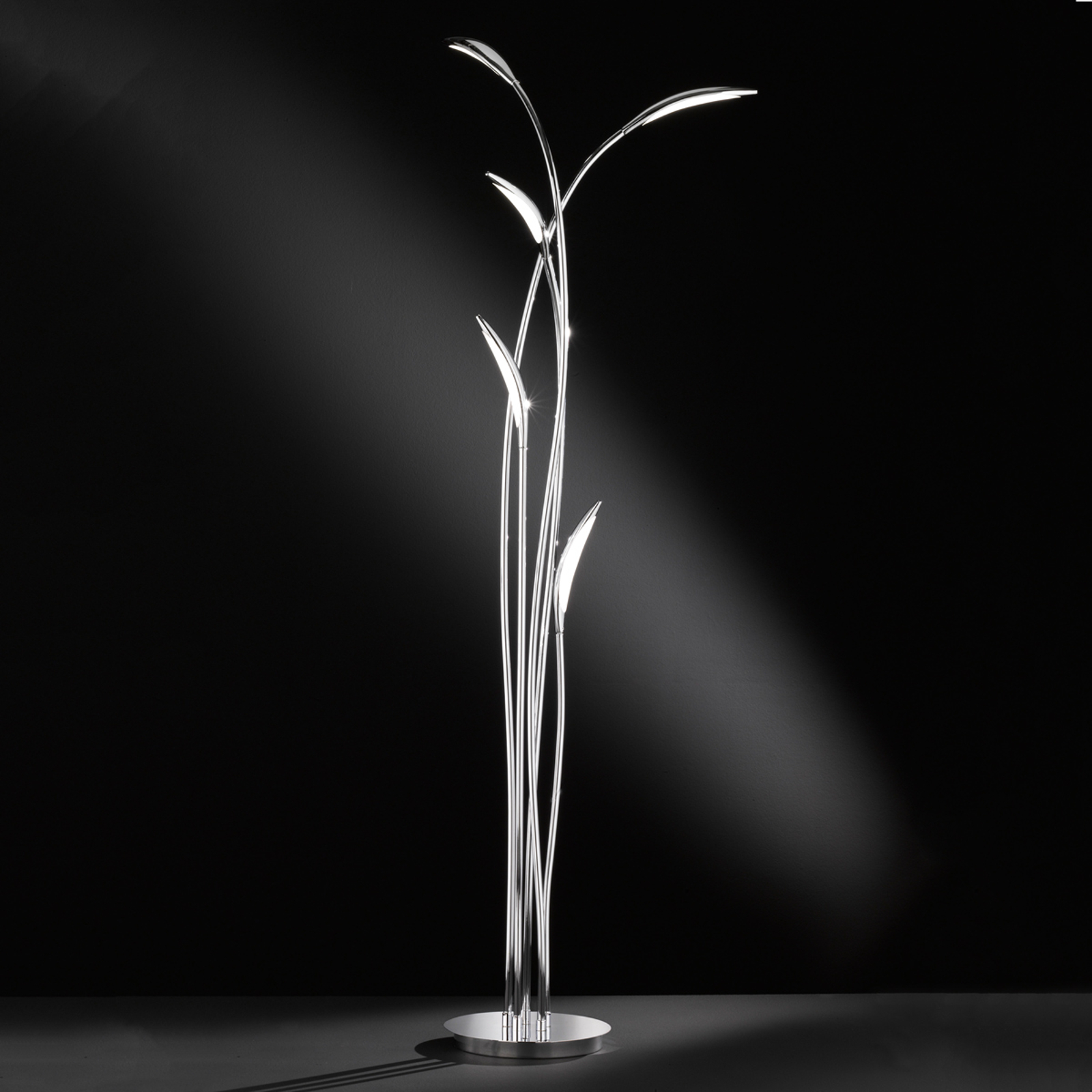 Steglöst dimbar LED-golvlampa Hampton