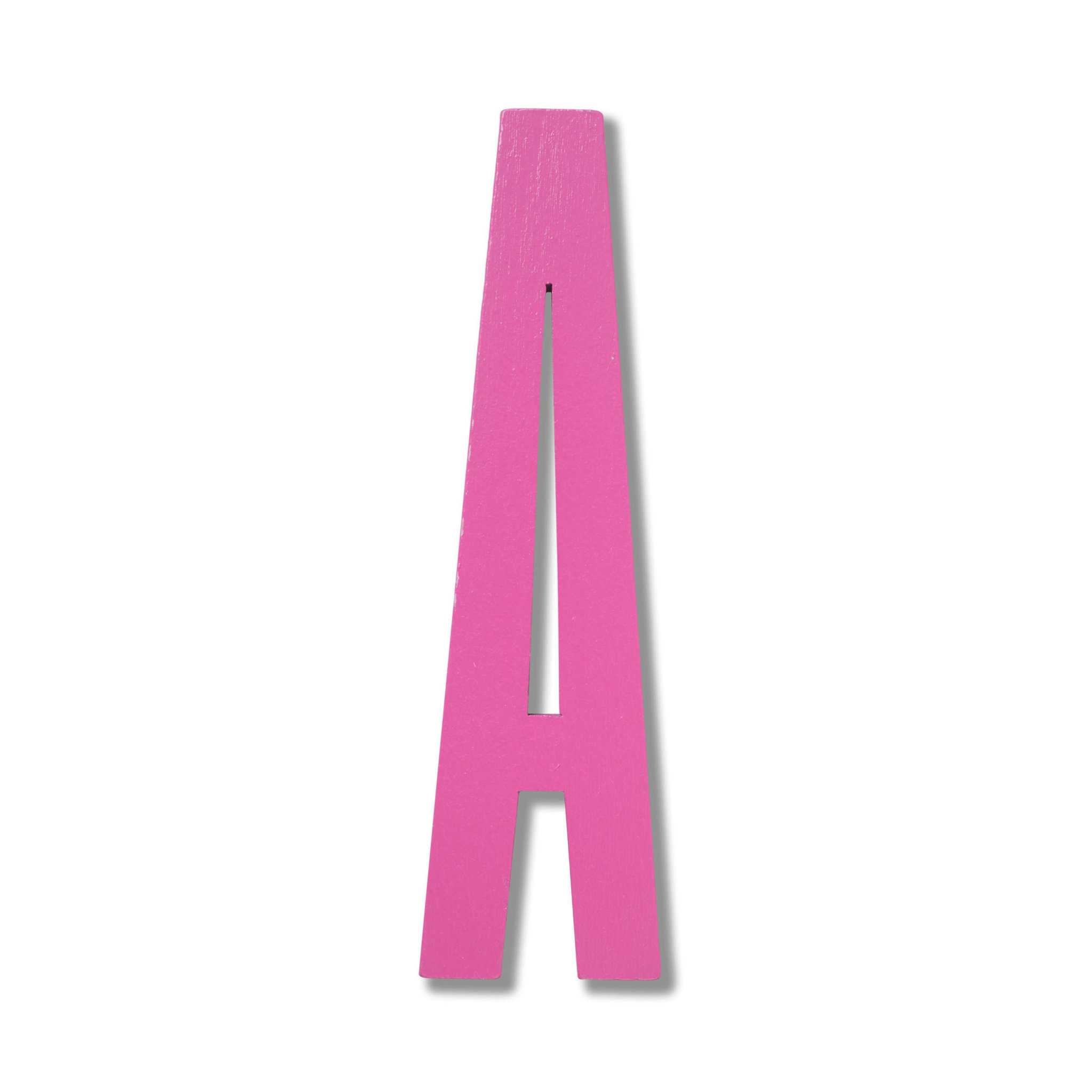 Bokstav i trä, A-Z, 12 cm, rosa