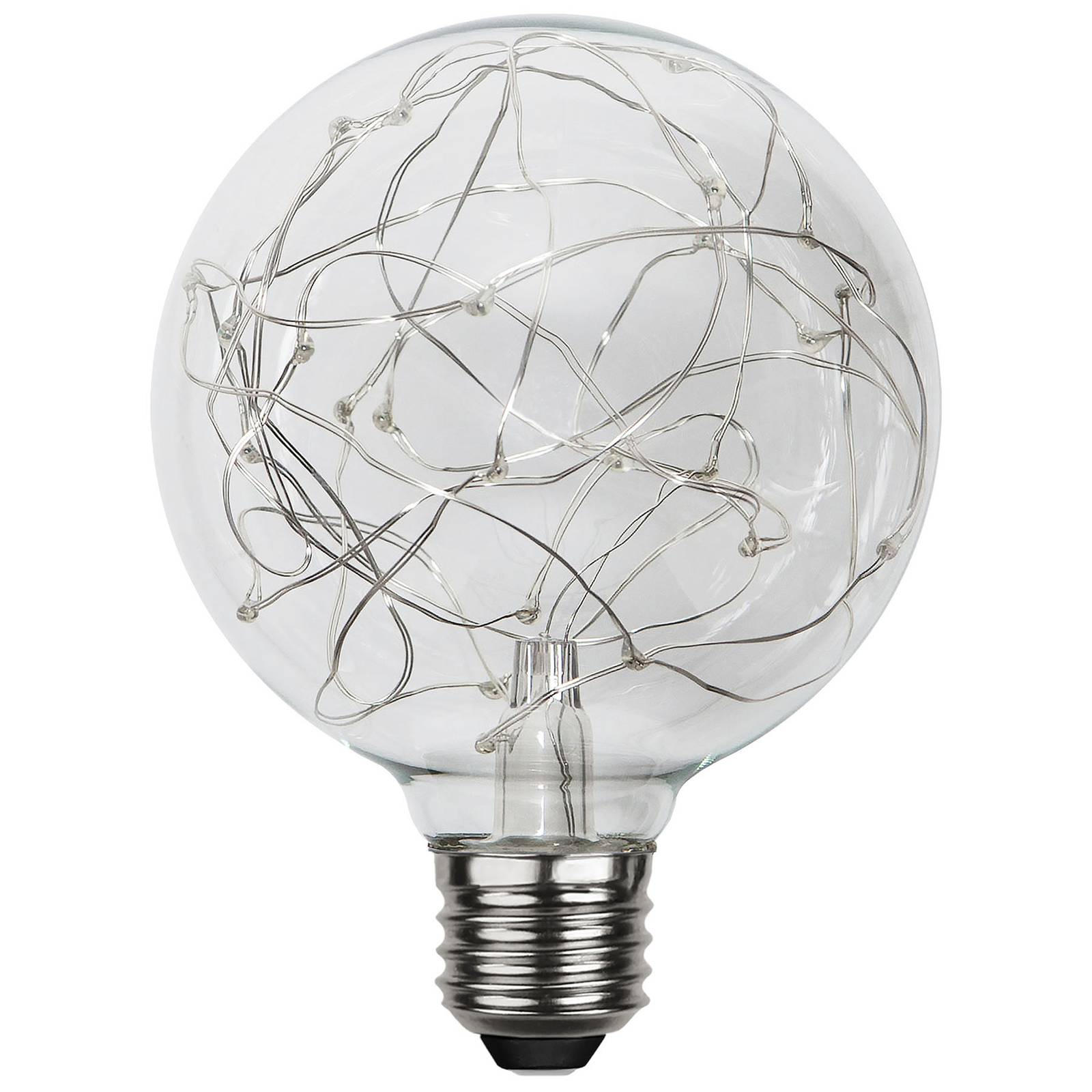 LED-globlampa E27 1,5W G95 Dew Drop 2 900 K klar