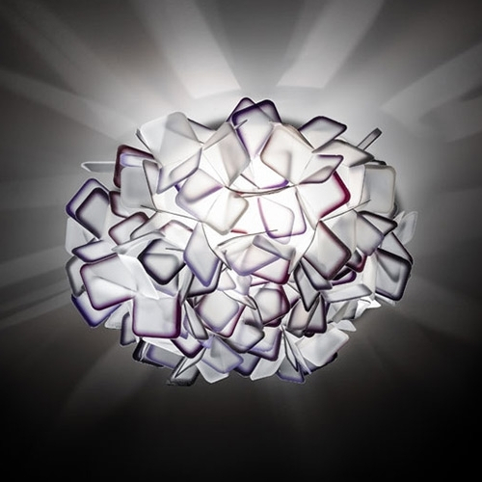 Himmelsk vägglampa Clizia, lila