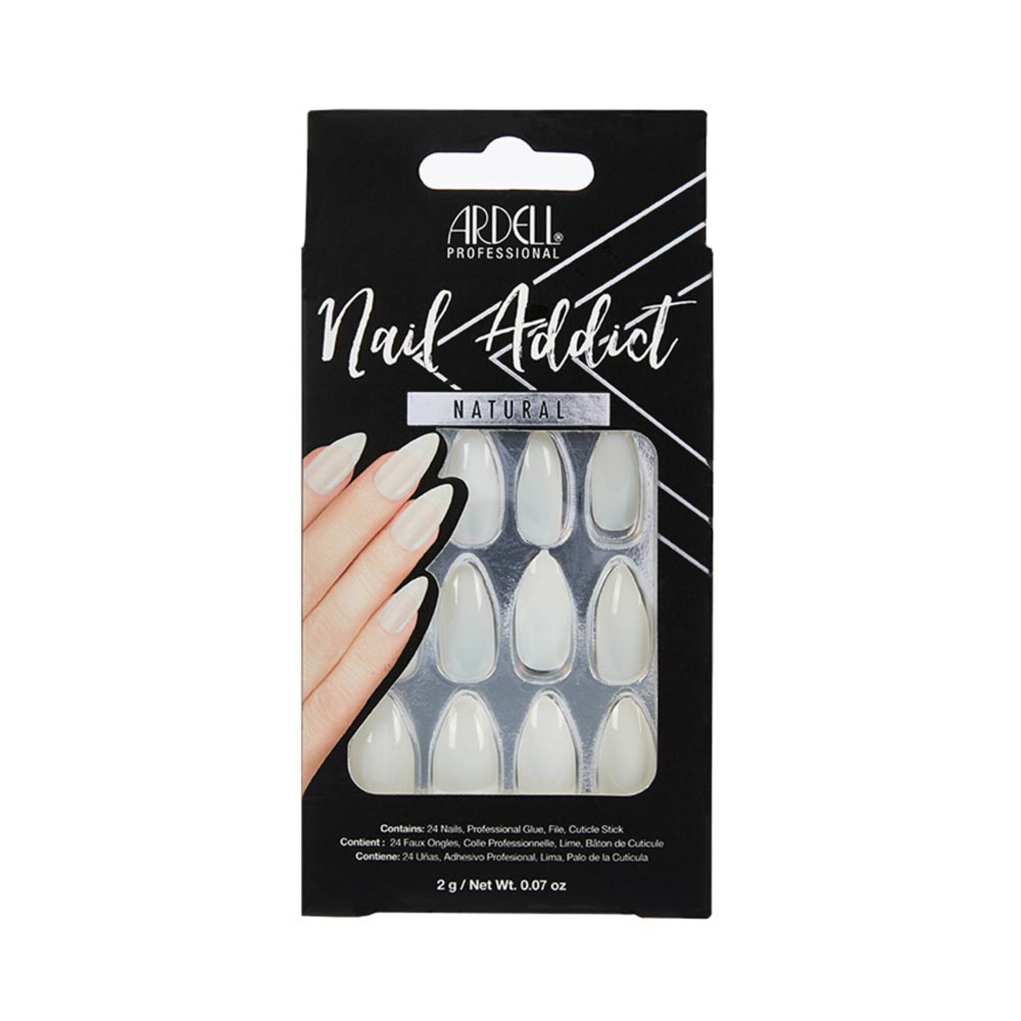 Nail Addict Natural Stiletto, 24 ST