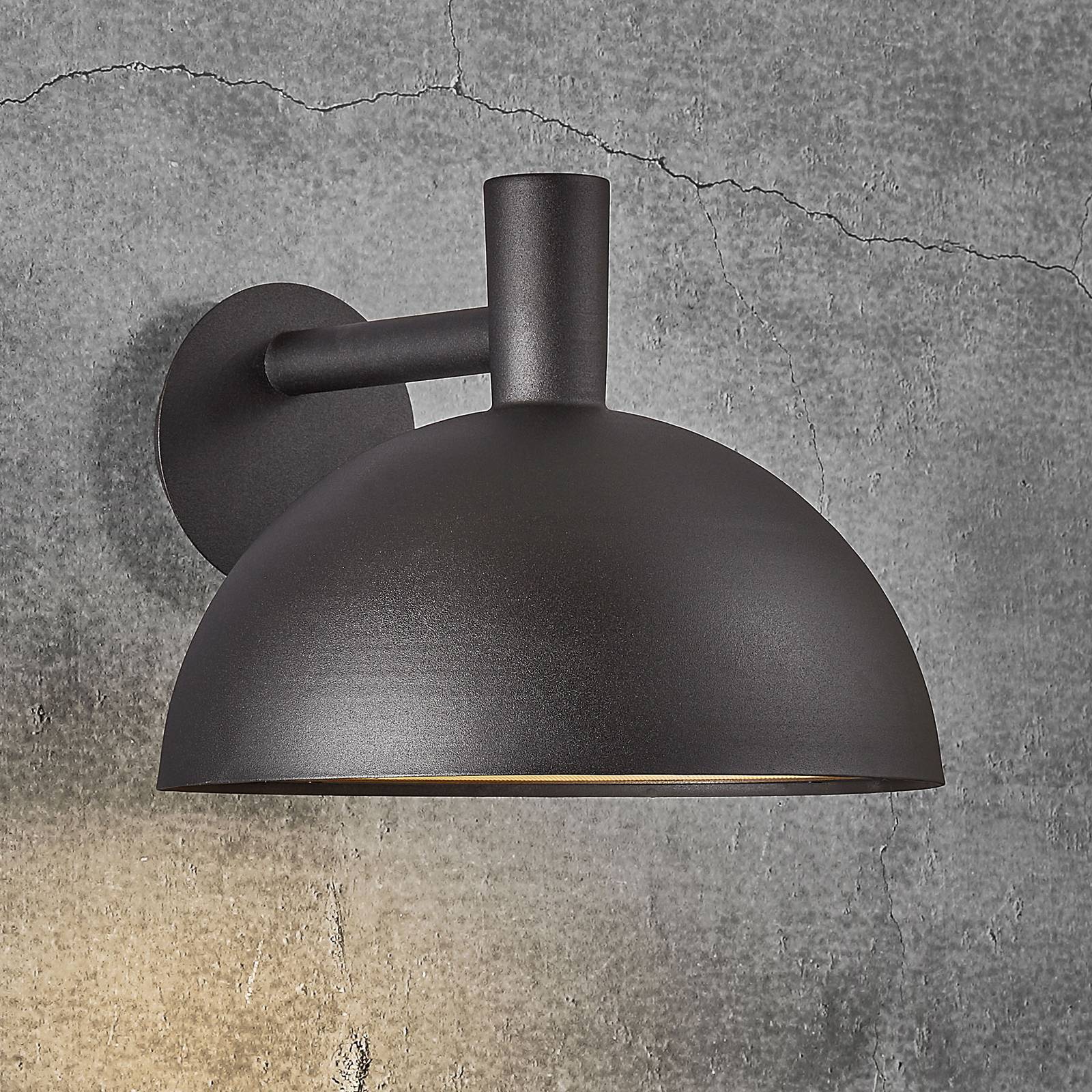 Utomhusvägglampa Arki svart Ø 35 cm
