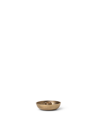 Bowl Ljusstake Single Mässing