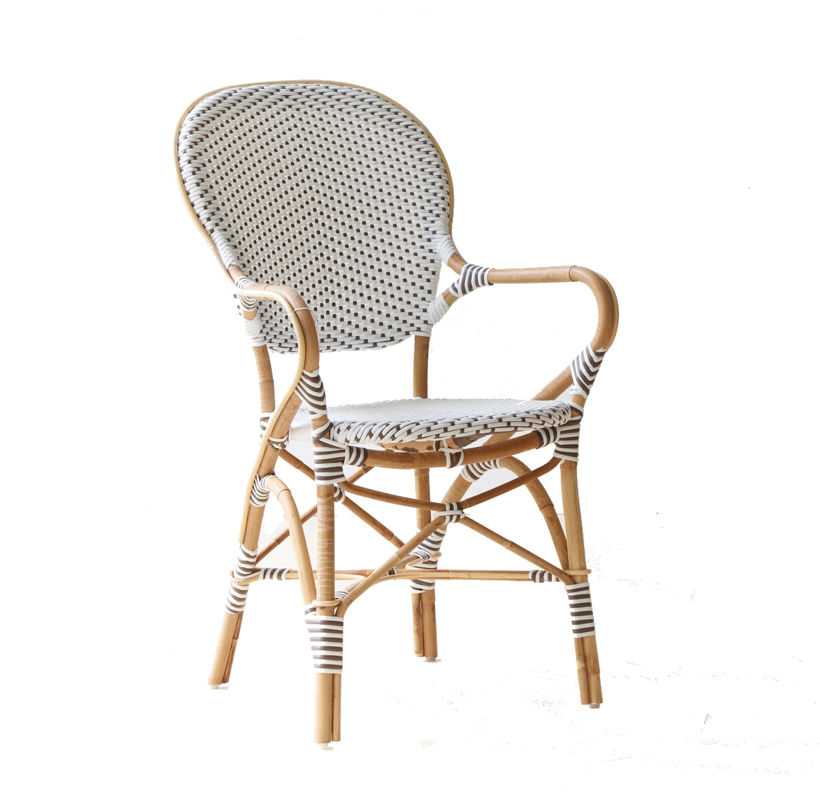 Isabell caféstol karmstol vit, Sika-design
