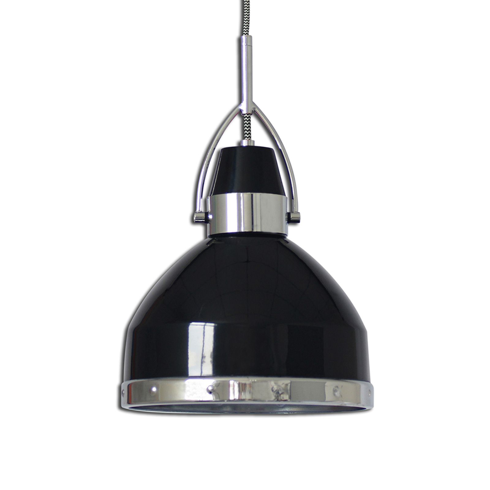 Industriellt utformad taklampa Britta, svart