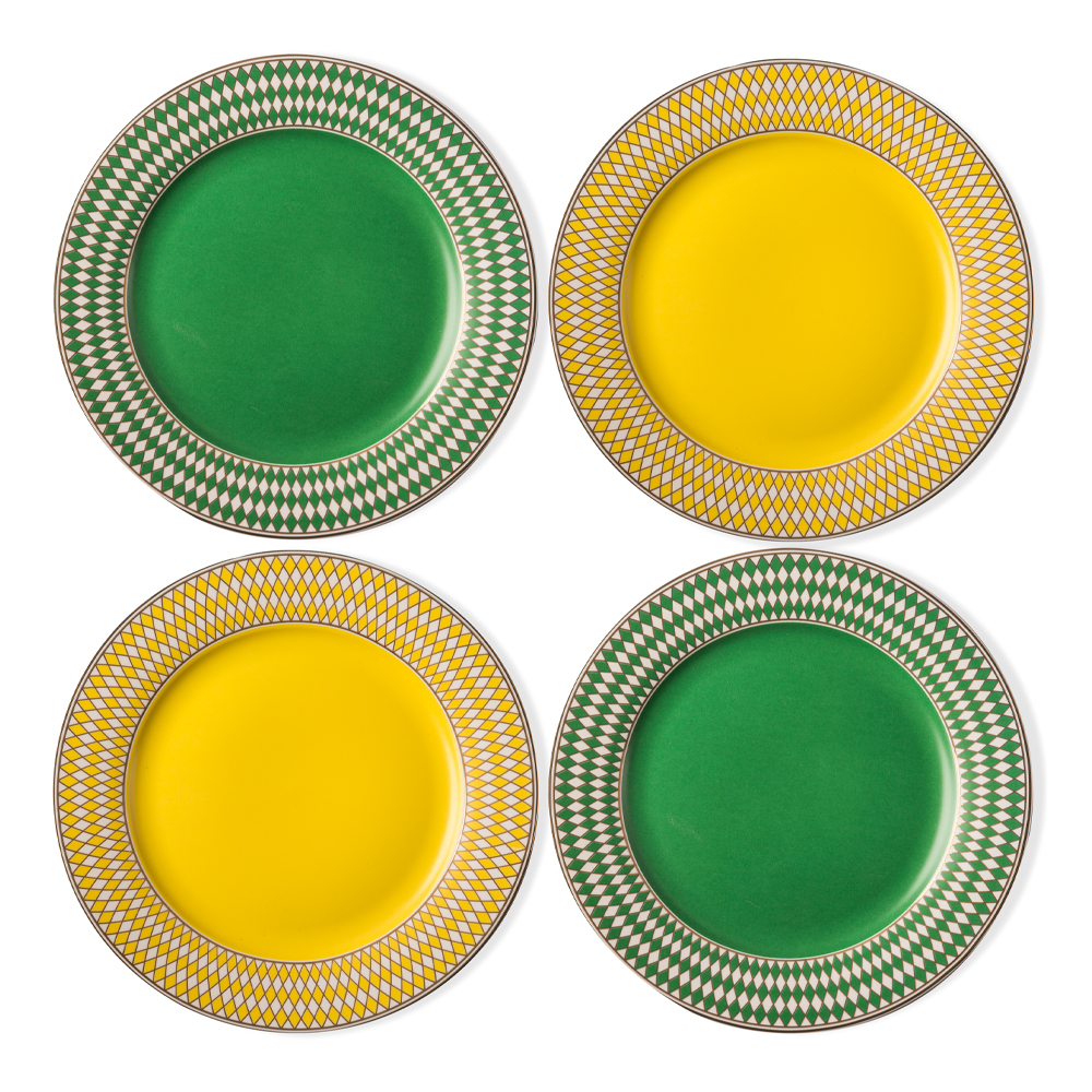 Pols Potten - Pols Potten Chess Tallrik 4-pack 19,3 cm