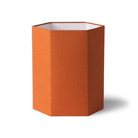 Hexagonal Lampskärm Orange Jute L