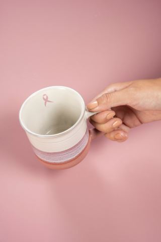 Rosa Sløyfe kopp rosa