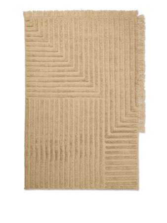Crease Wool Matta Large Light Sand