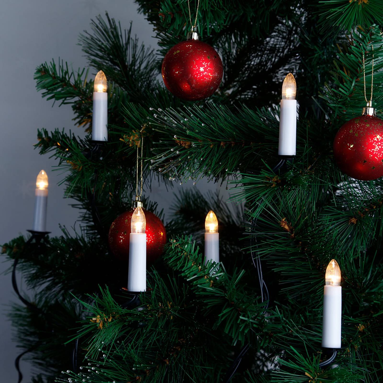Dubbelsträng - stearinljus-ljusslinga med LED